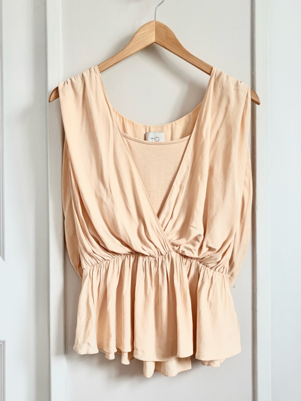 HD in Paris Anthropologie Draped Sleeveless Blouse – Size 6